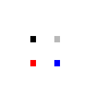 Les mêmes pixels en 2400 dpi