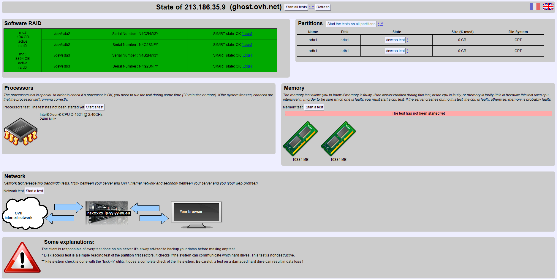 Rescue Mode Web Interface